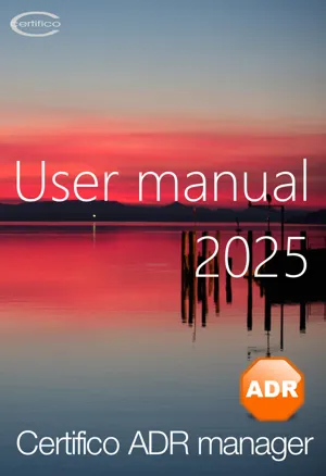 Manuale d'Uso di Certifico ADR Manager / 2025