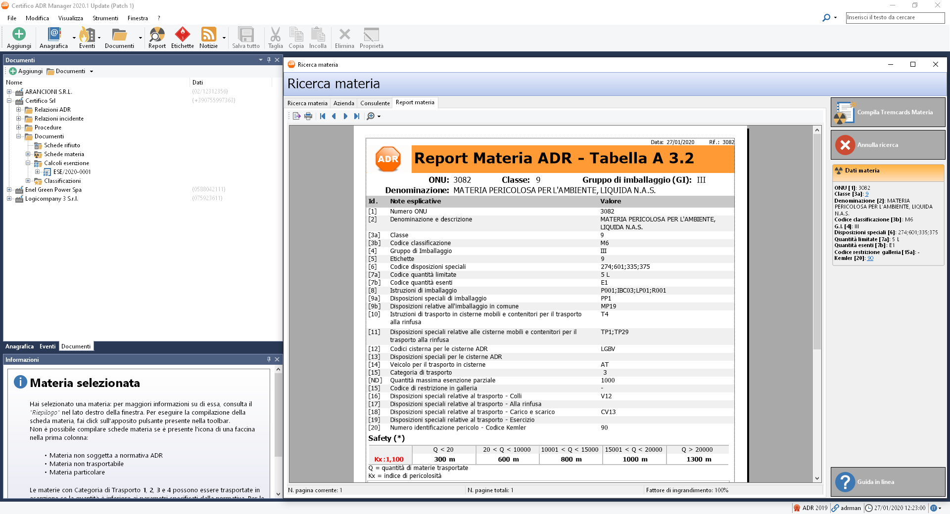 Report Materia ADR